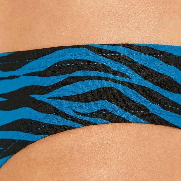 NWT MICHAEL Michael Kors zebra print convertible bandeau bikini top & bottom - Picture 5 of 11